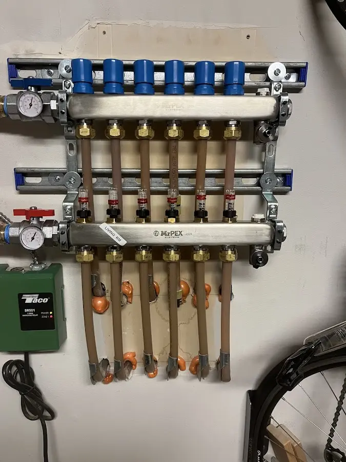 Plumber performing Gas Leak Detection at a residential property in Schenectady